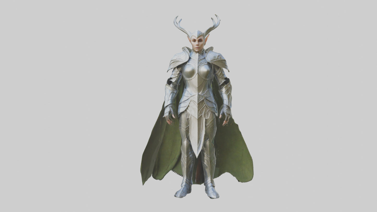 3D model Elven Armor model VR / AR / low-poly