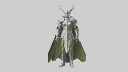 3D model Elven Armor model VR / AR / low-poly