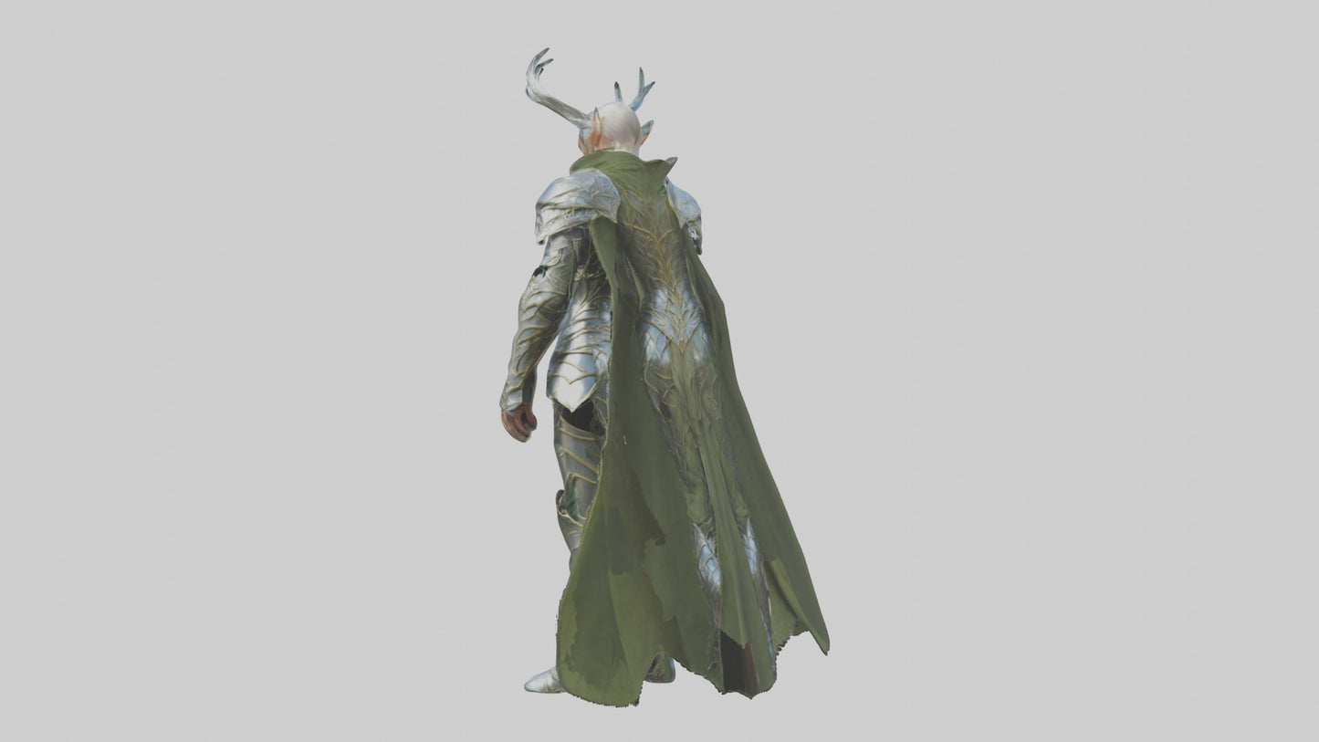 3D model Elven Armor model VR / AR / low-poly