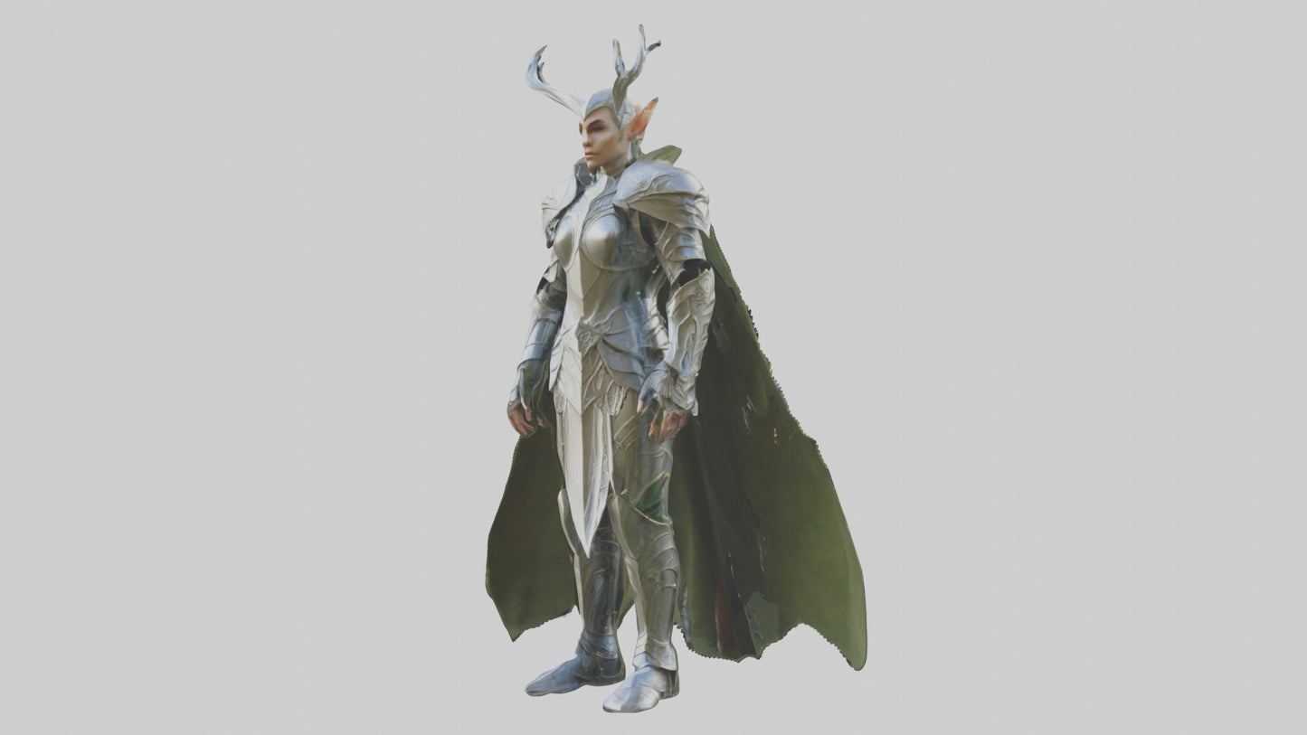 3D model Elven Armor model VR / AR / low-poly