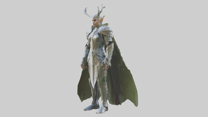 3D model Elven Armor model VR / AR / low-poly