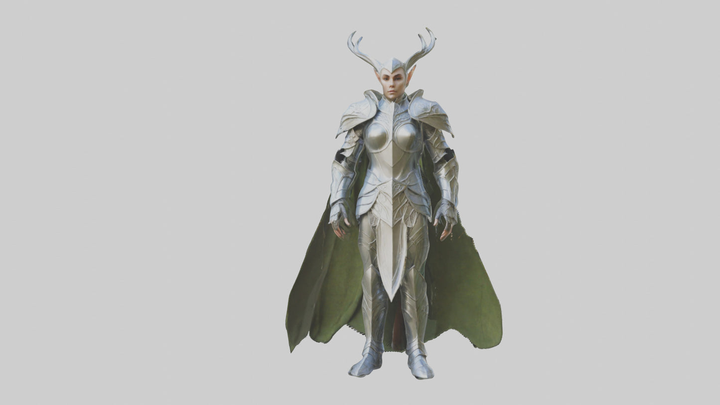 3D model Elven Armor model VR / AR / low-poly
