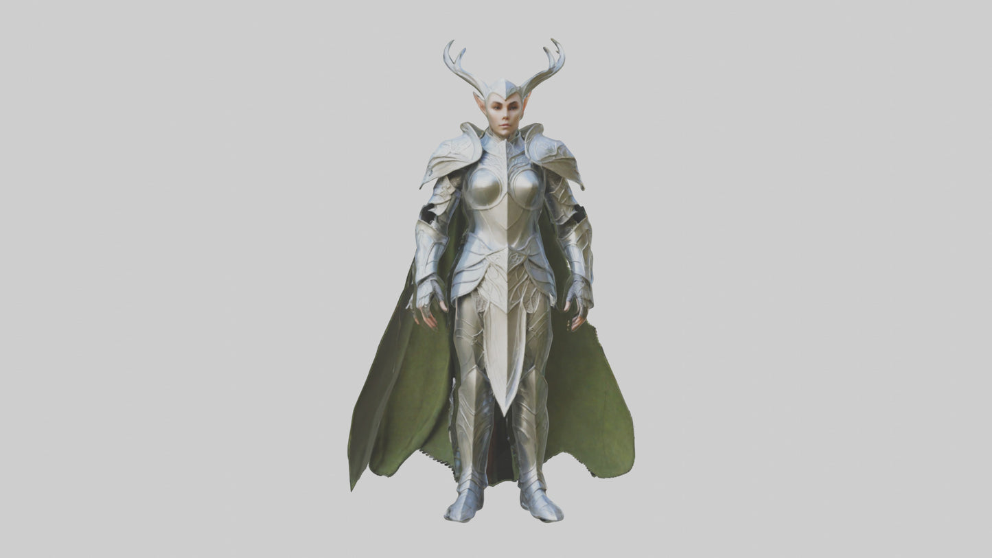 3D model Elven Armor model VR / AR / low-poly