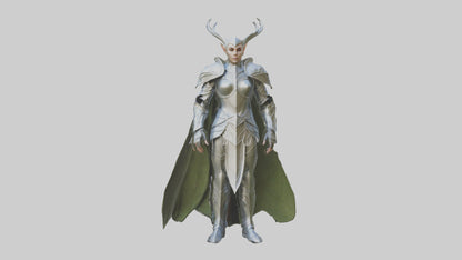 3D model Elven Armor model VR / AR / low-poly