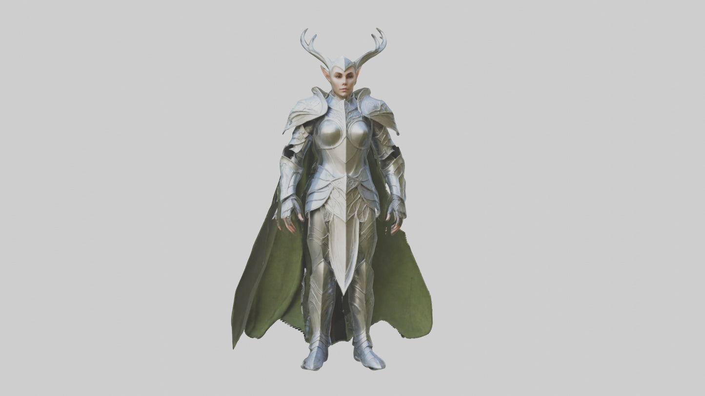 3D model Elven Armor model VR / AR / low-poly
