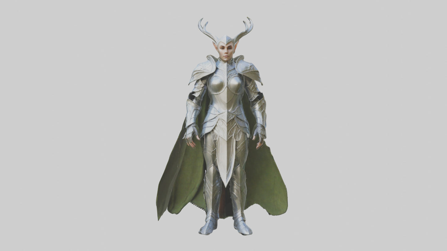 3D model Elven Armor model VR / AR / low-poly