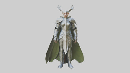 3D model Elven Armor model VR / AR / low-poly
