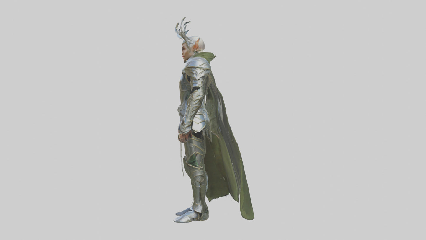 3D model Elven Armor model VR / AR / low-poly