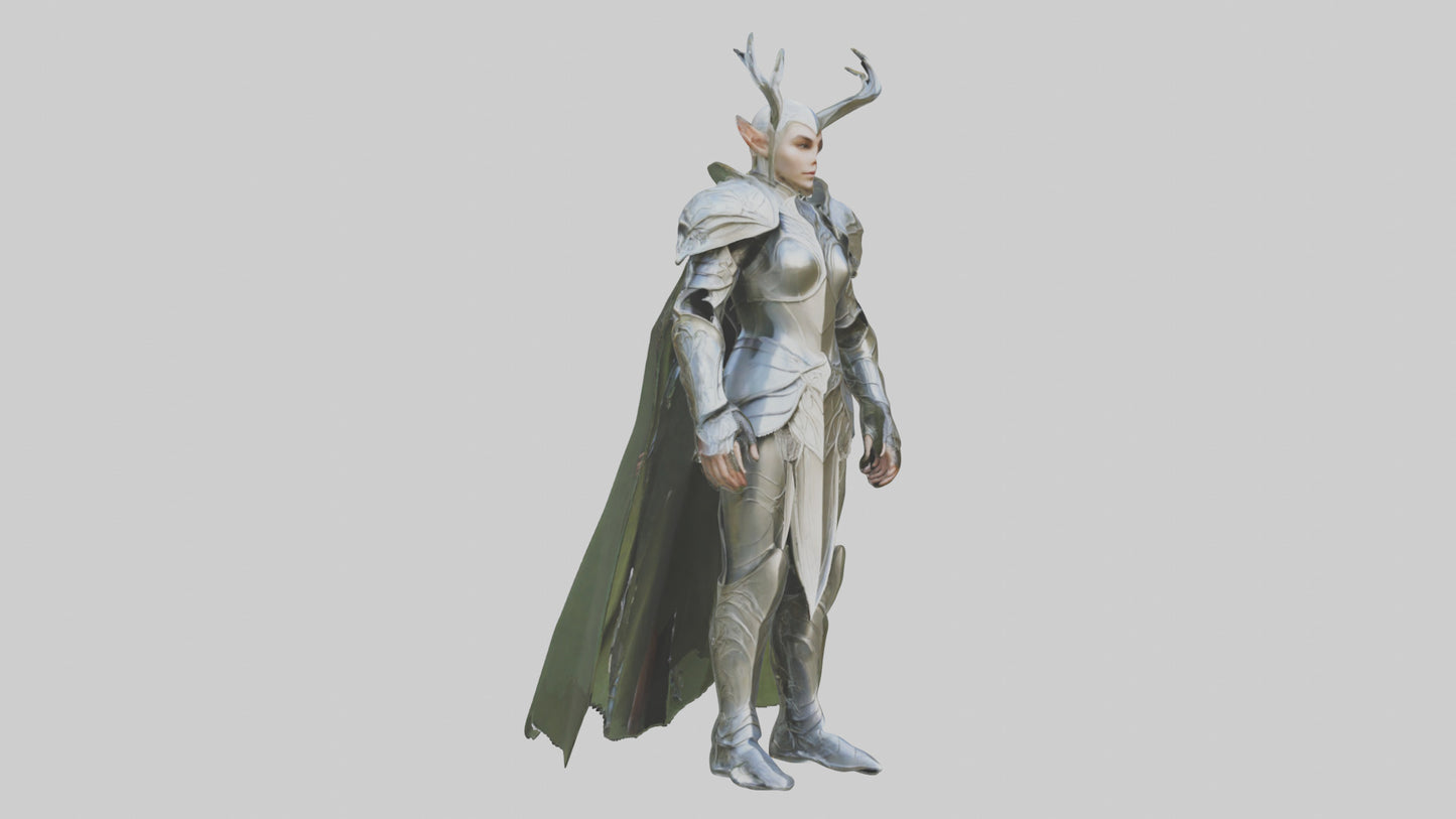 3D model Elven Armor model VR / AR / low-poly