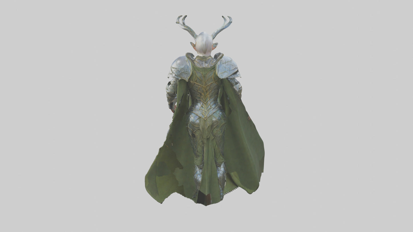 3D model Elven Armor model VR / AR / low-poly