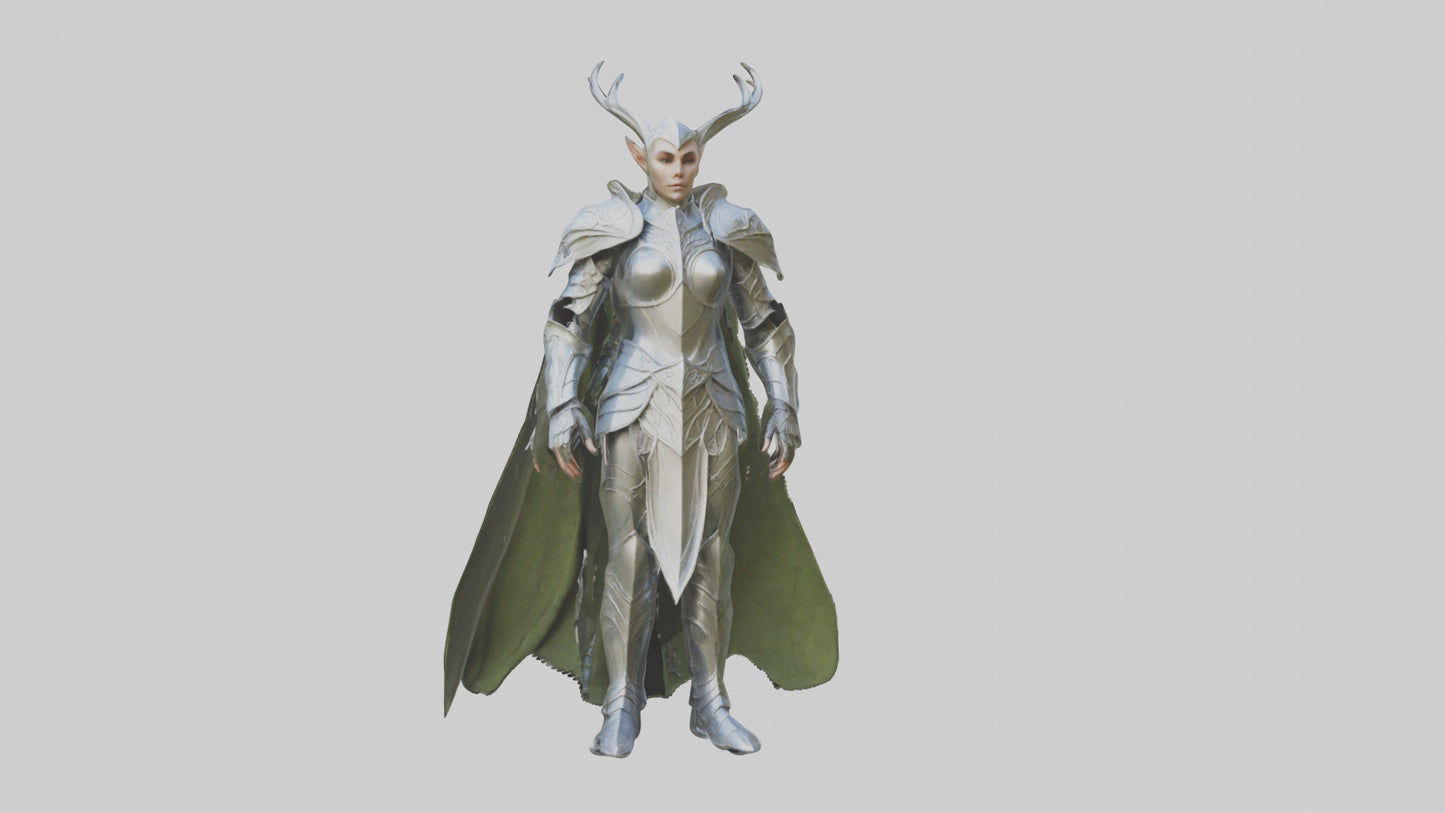 3D model Elven Armor model VR / AR / low-poly