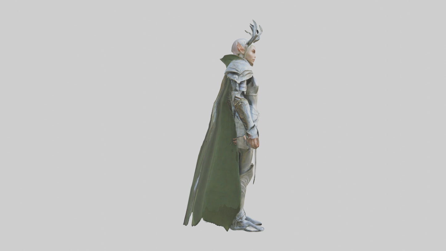 3D model Elven Armor model VR / AR / low-poly