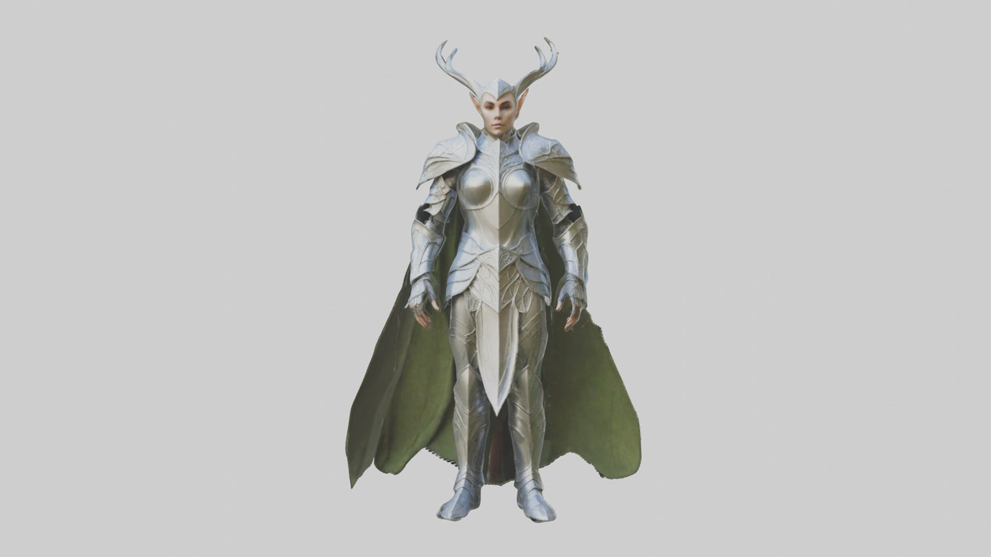 3D model Elven Armor model VR / AR / low-poly