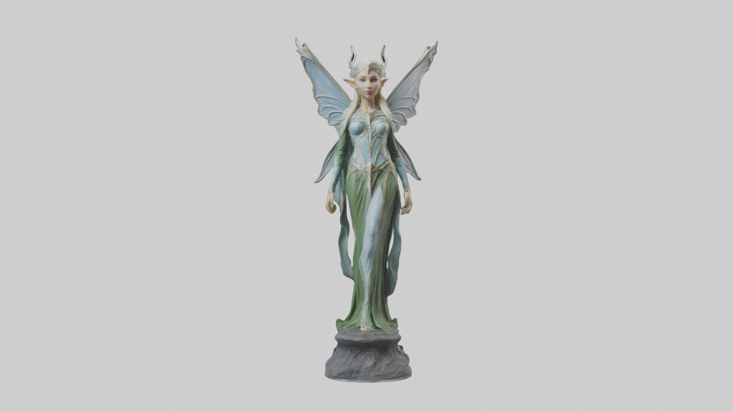 Elven Princess statue model 3D model