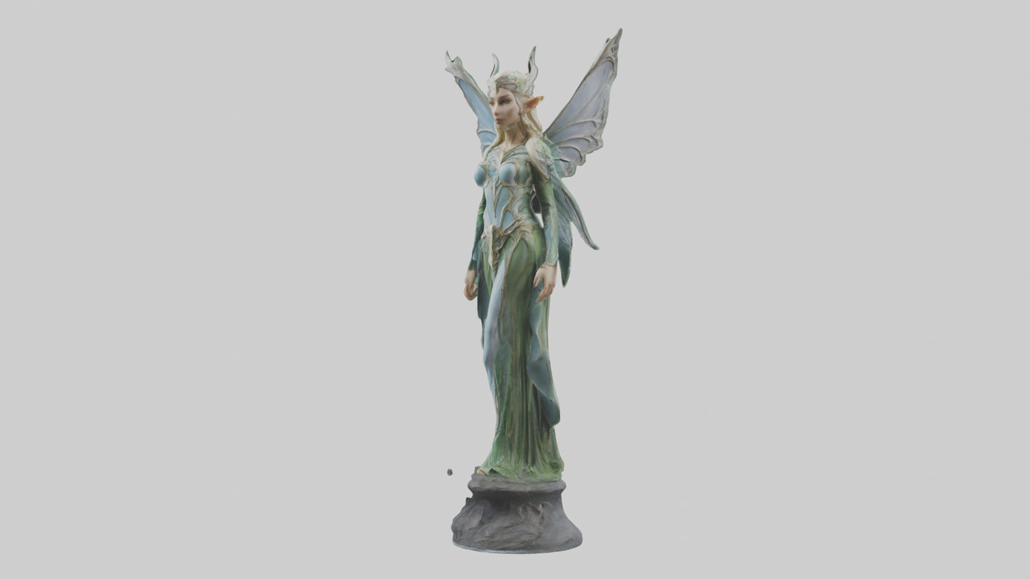 Elven Princess statue model 3D model
