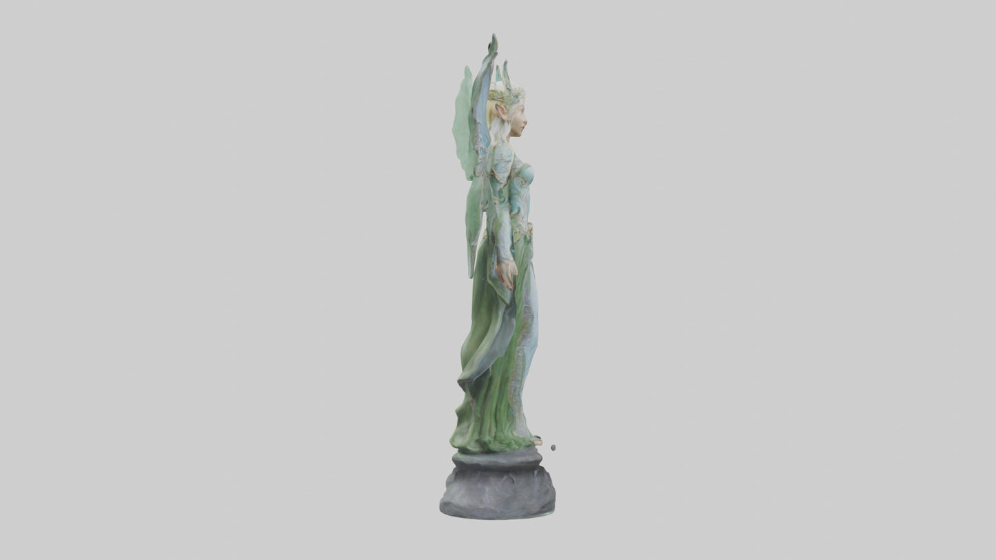 Elven Princess statue model 3D model