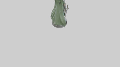 Elven Warrior statue model 3D model
