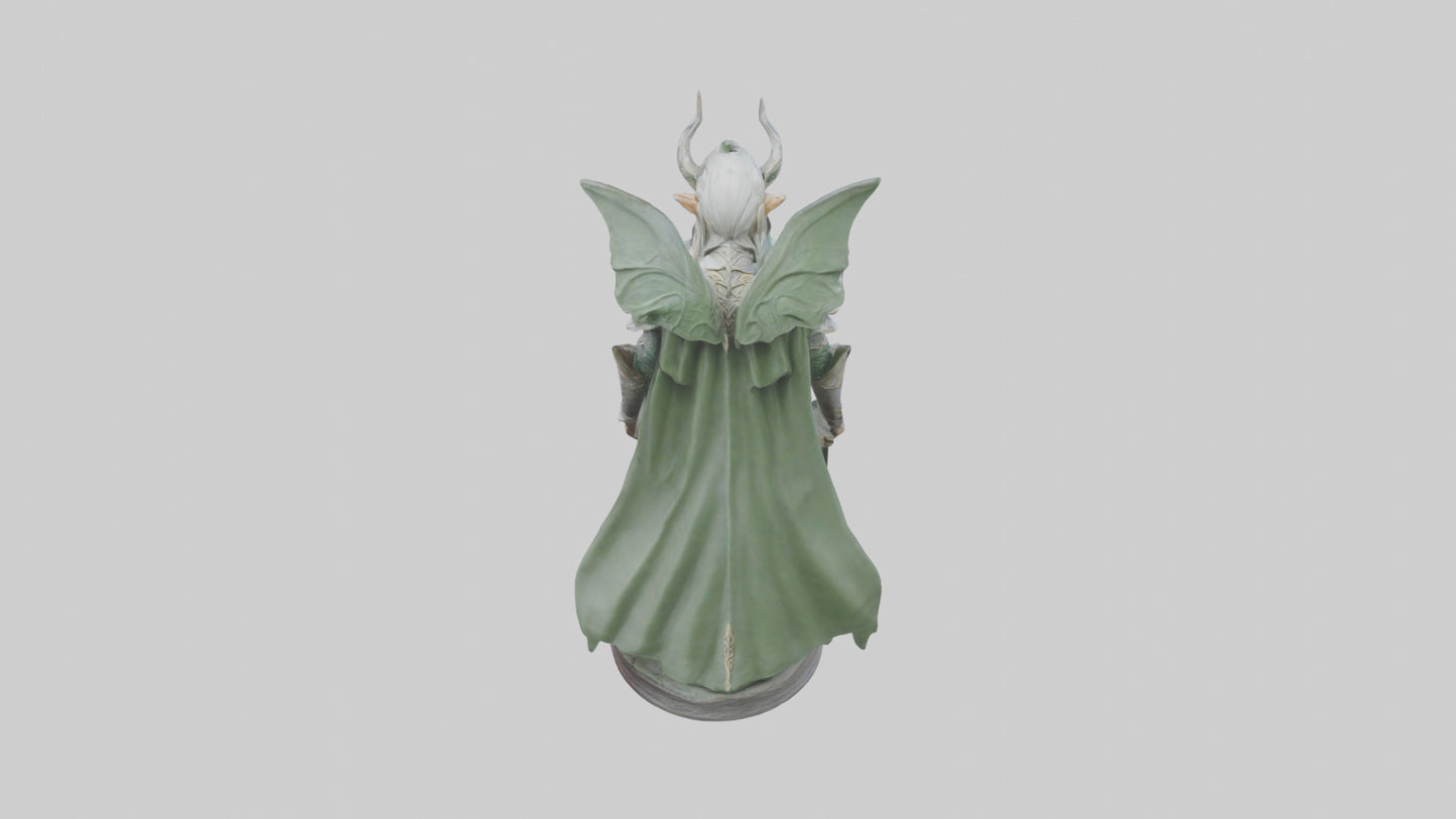 Elven Warrior statue model 3D model