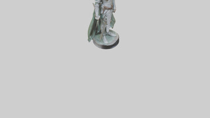 Elven Warrior statue model 3D model