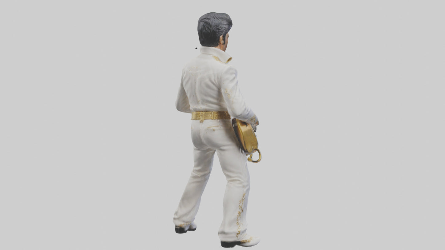 Elvis Presley statue model VR / AR / low-poly