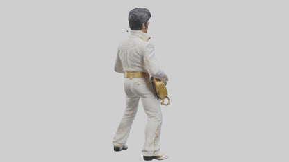 Elvis Presley statue model VR / AR / low-poly