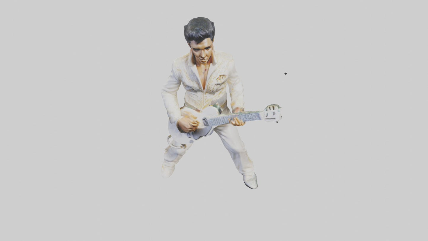 Elvis Presley statue model VR / AR / low-poly