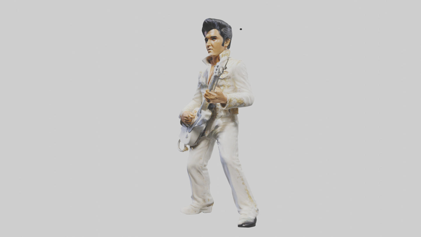 Elvis Presley statue model VR / AR / low-poly