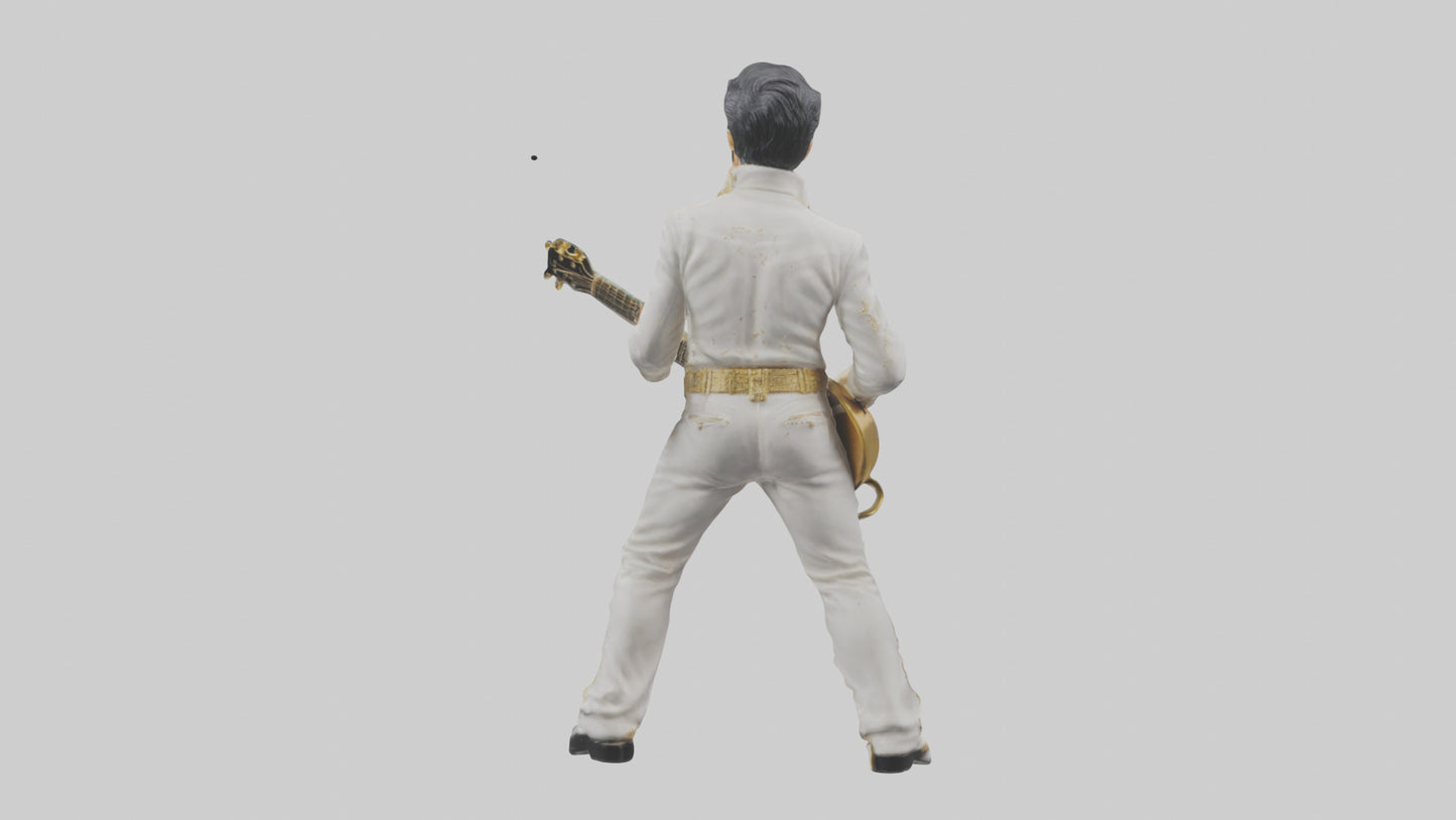 Elvis Presley statue model VR / AR / low-poly