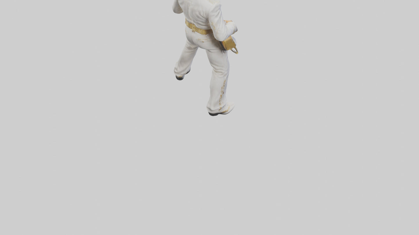 Elvis Presley statue model VR / AR / low-poly
