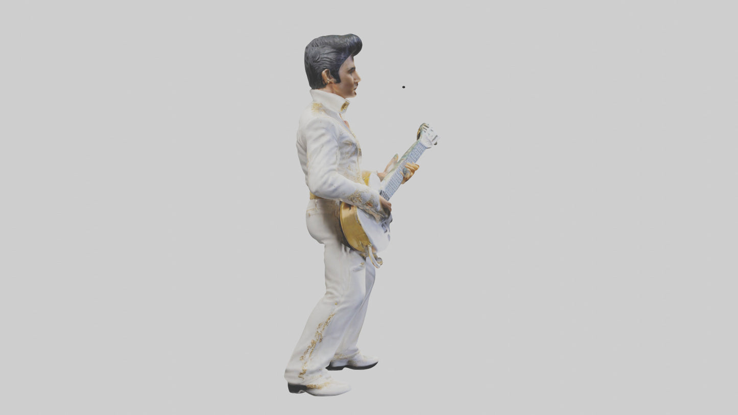 Elvis Presley statue model VR / AR / low-poly