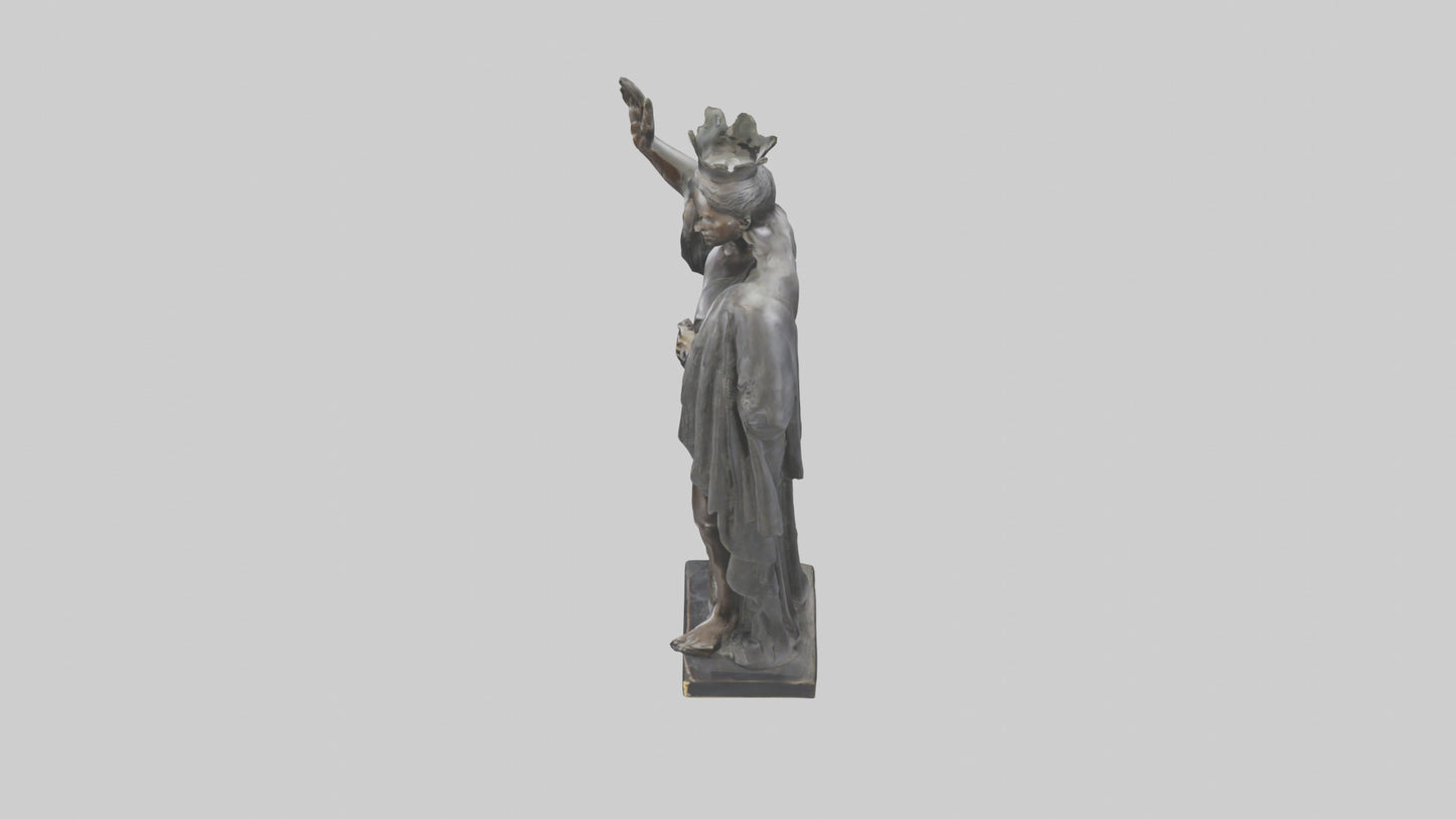 Emancipated Figure statue model 3D model