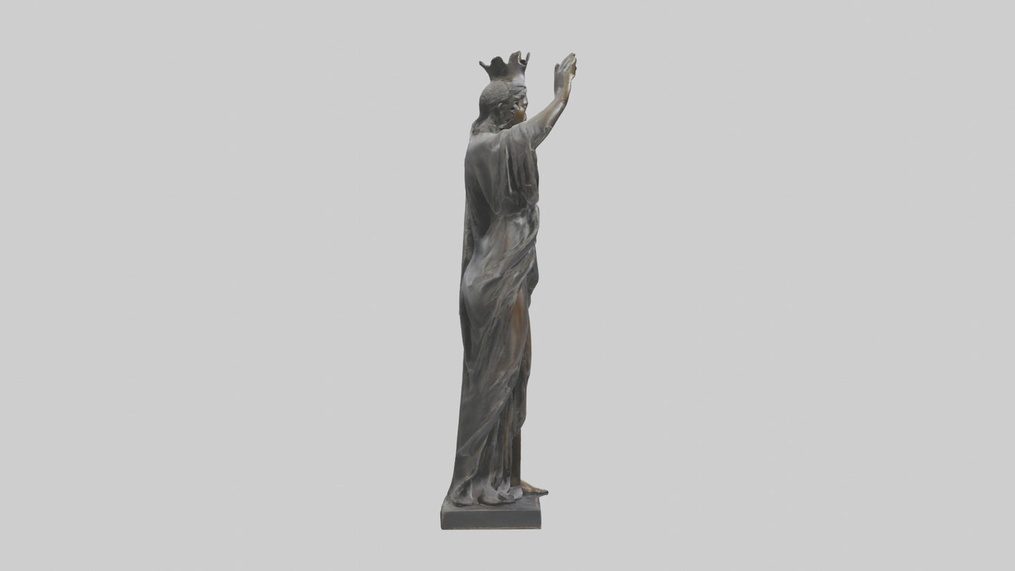Emancipated Figure statue model 3D model