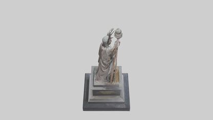 Emancipation Memorial statue model 3D model