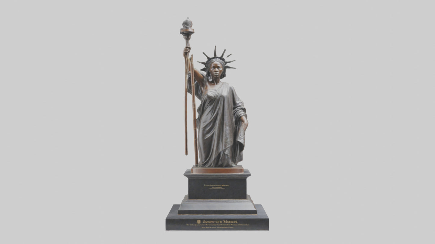 Emancipation Memorial statue model 3D model