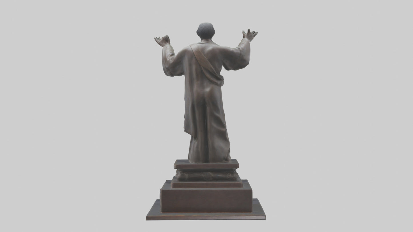 3D model Emancipation of the Mind statue model VR / AR / low-poly