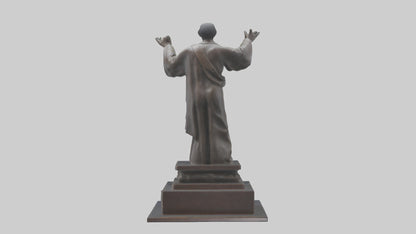 3D model Emancipation of the Mind statue model VR / AR / low-poly