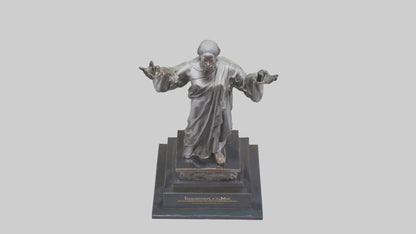 3D model Emancipation of the Mind statue model VR / AR / low-poly