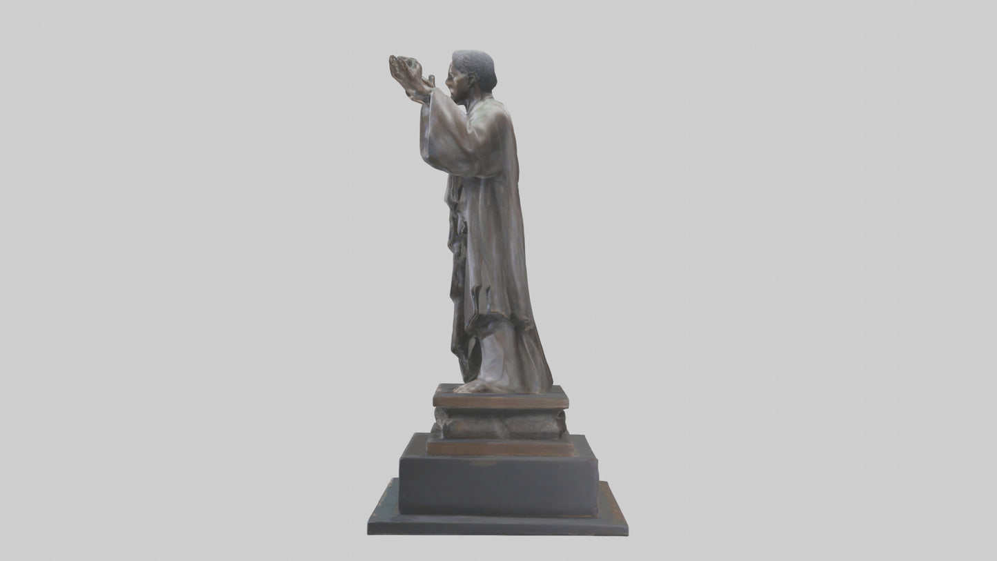 3D model Emancipation of the Mind statue model VR / AR / low-poly