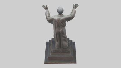 3D model Emancipation of the Mind statue model VR / AR / low-poly