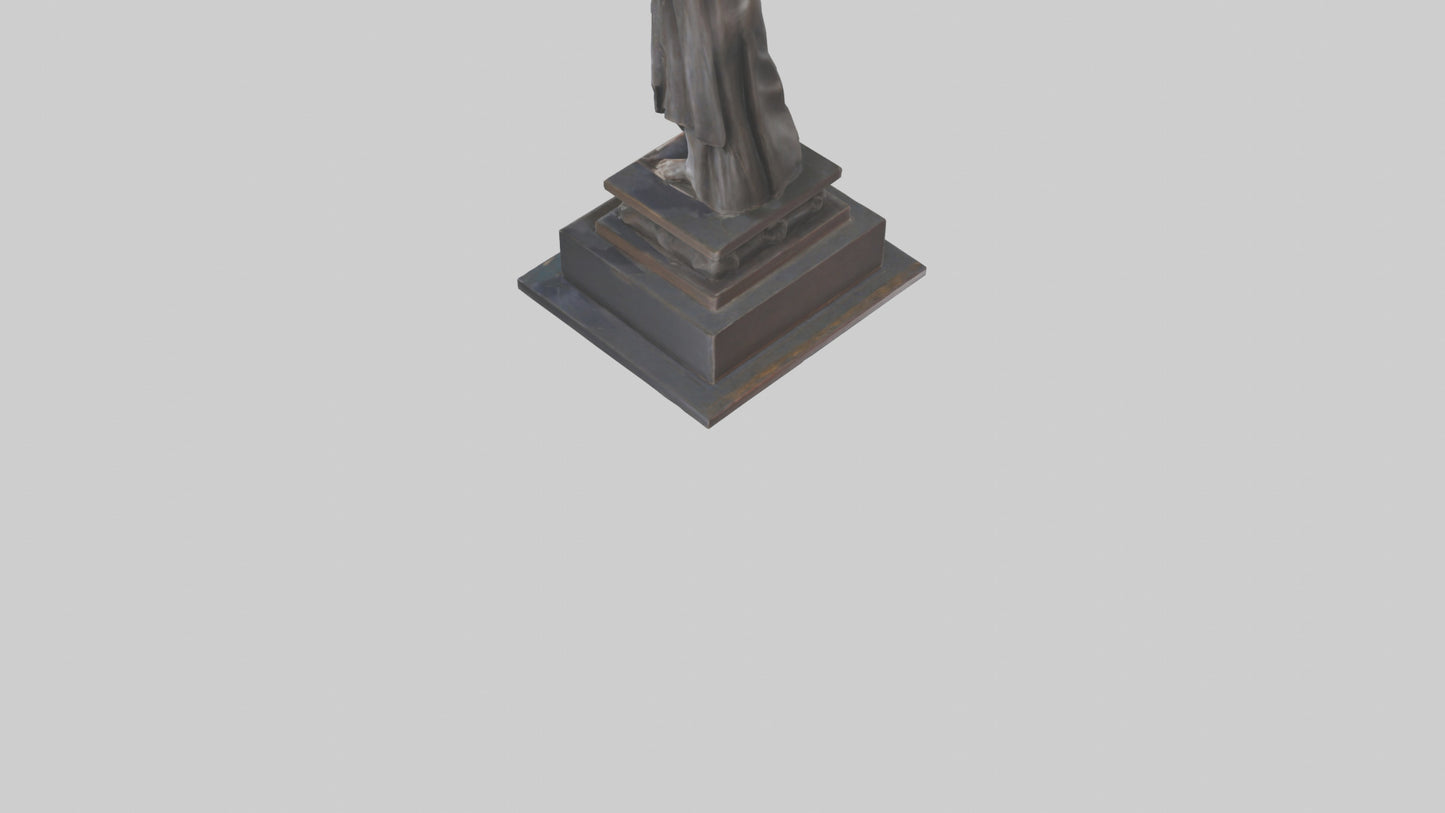 3D model Emancipation of the Mind statue model VR / AR / low-poly