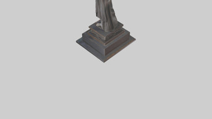 3D model Emancipation of the Mind statue model VR / AR / low-poly