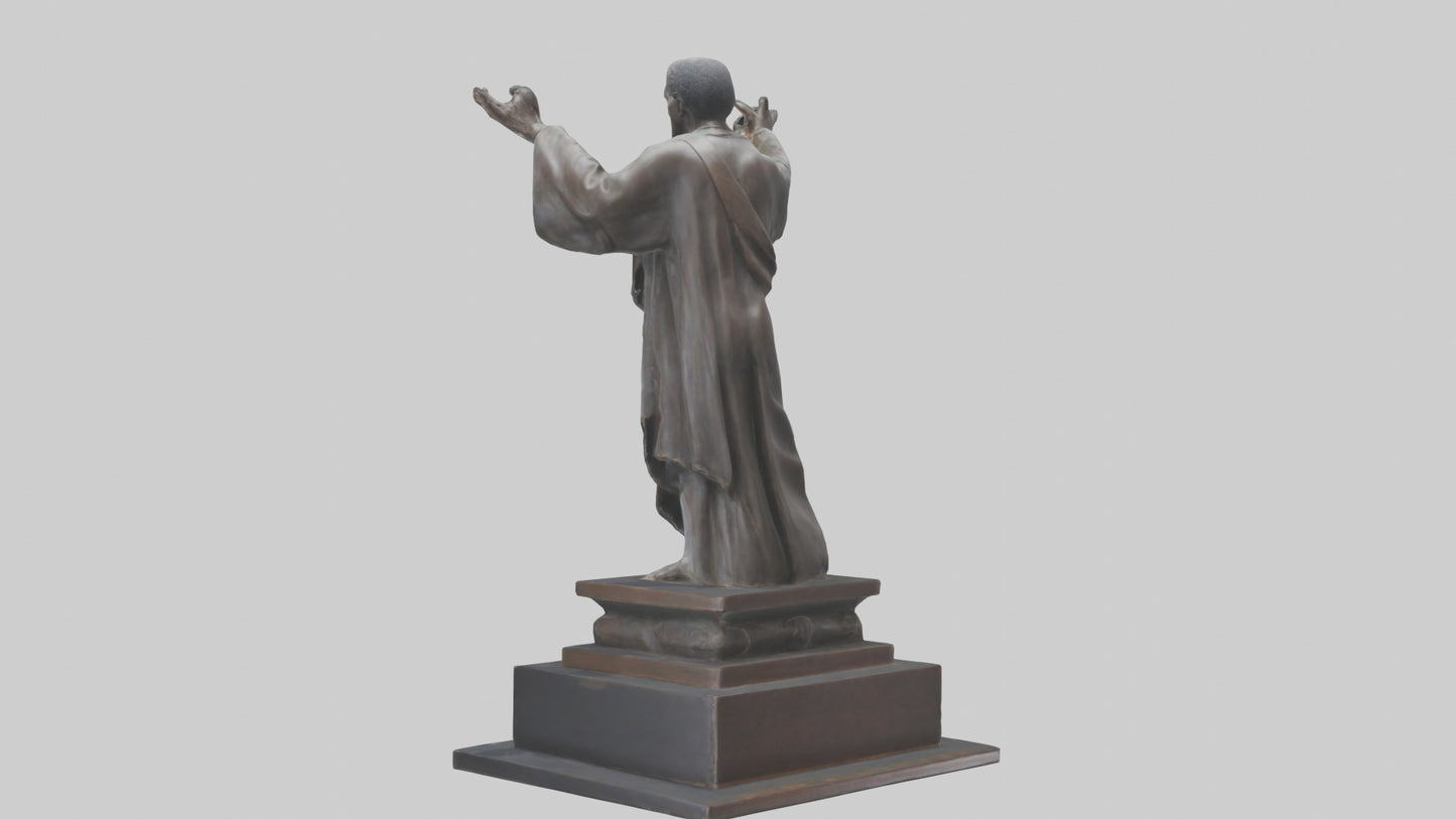 3D model Emancipation of the Mind statue model VR / AR / low-poly