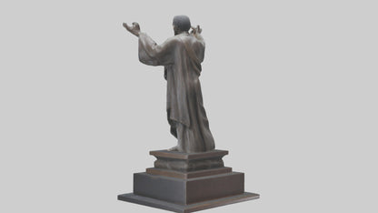 3D model Emancipation of the Mind statue model VR / AR / low-poly