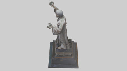 3D model Emancipation of the Mind statue model VR / AR / low-poly
