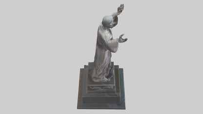 3D model Emancipation of the Mind statue model VR / AR / low-poly