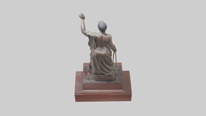 3D model Emancipation Statue model VR / AR / low-poly