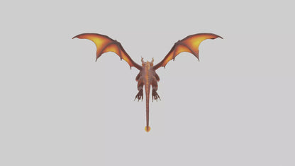 3D model Ember Dragon model VR / AR / low-poly