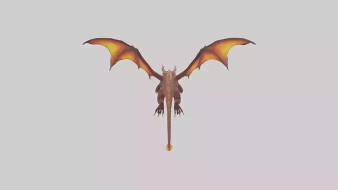 3D model Ember Dragon model VR / AR / low-poly