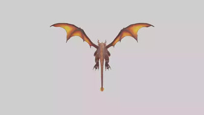 3D model Ember Dragon model VR / AR / low-poly