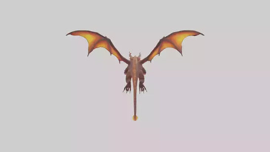 3D model Ember Dragon model VR / AR / low-poly